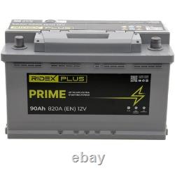 RIDEX PLUS 1S0175P Starter Battery 12V 90Ah 820A EN for VW TIGUAN (AD1)