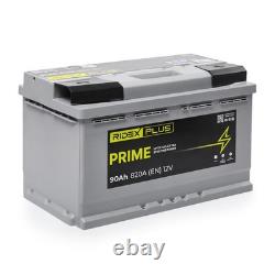 RIDEX PLUS 1S0175P Starter Battery 12V 90Ah 820A EN for VW TIGUAN (AD1)