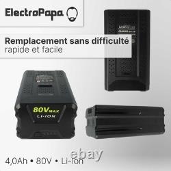 Replacement battery for Remarc 82V430G 4000mAh 80V