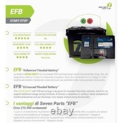SEVEN EFB Start&Stop car starter battery 70Ah 760A FIAT 500 GIULIETTA PUNTO