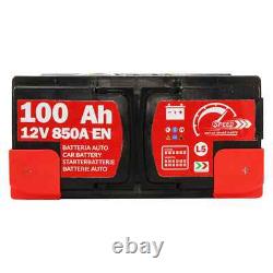 SPEED L5100 Ah 850A EN CAR BATTERY = FIAMM 100Ah DX+ MERCEDES READY TO USE