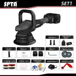 SPTA Cordless Car Polisher Dual Action Machine 18V 4.0Ah Two Batteries