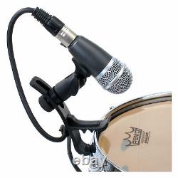 Set Dynamic Microphones Battery Micro Drum Studio Recording Box Clip