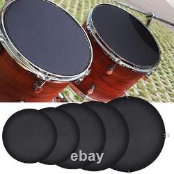 Set of 10 drum silencers for silent drum training.