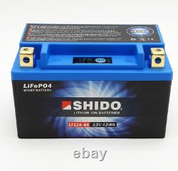Shido LT12A-BS 12V LiFePO4 Lithium Ion Battery (YT12A-BS) Moto Racing