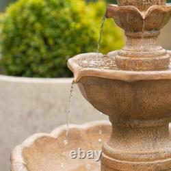 Solar and Hybrid Battery Power Kingsbury Outdoor Water Fountain