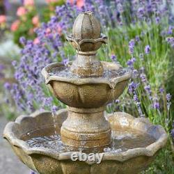 Solar and Hybrid Battery Powered Kingsbury Outdoor Water Fountain