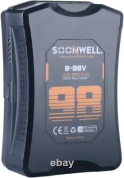 Soonwell B98 Lithium Battery 14.8V 6600mAh Video Cinema for Professional Camera