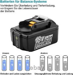 Spare Battery 18V 5000mAh Li-Ion Compatible with Optimal Safety 3 LEDs