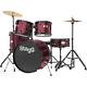 Stagg Tim122b Wr Battery 22'' Standard, 5 Basswood Shells (6-ply) + Hardware