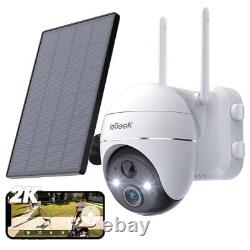 Surveillance Camera Solar Wireless Battery Ptz Cctv Security 3mp Qhd Wifi