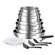 Tefal Emotion Cookware Set Of 13 Pieces Stainless Steel Induction Pots And Pans