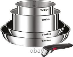 TEFAL Ingenio Emotion Stainless Steel Cookware Set 5 pcs Induction Frying Pans L897S504