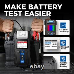 TOPDON BT300P Car Battery Tester with Built-in Printer 12/24V