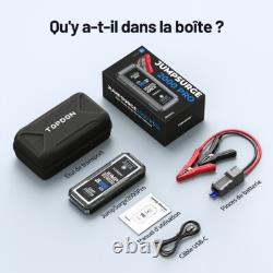 TOPDON JS2000 Pro Car Battery Booster 2500A 12V Jump Starter Gasoline Diesel