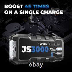 TOPDON JS3000 Car Battery Starter Jump Starter 3000A
