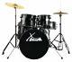 Translate This Title In English: 20'' Studio Acoustic Drum Kit Complete Set With Stool, Cymbals, And Black Set