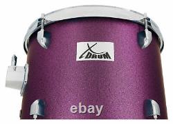 Translate this title in English: 22'' Acoustic Drum Kit Complete Drum Set Stool Stand Pedal Violet