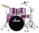 Translate This Title In English: 22'' Acoustic Drum Kit Purple Complete Set Cymbals Stool Hardware Pedal
