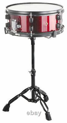 Translate this title in English: 22'' Studio Complete Acoustic Drum Kit with Stool, Cymbals, and Red Set.