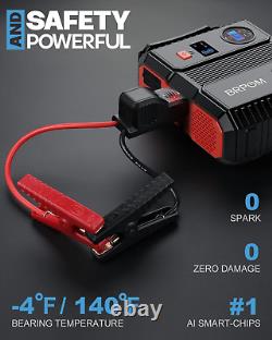 Translate this title in English: 3000A 24000mAh Battery Booster, 150PSI Car Tire Inflator, 12V Starter