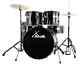 Translation: 22'' Studio Complete Acoustic Drum Kit Black Set With Stool And Cymbals