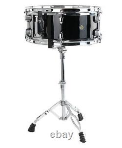 Translation: Complete 22' Acoustic Drum Set with Cymbals, Stool, Sticks - Black