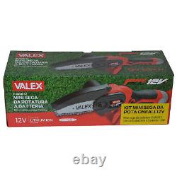Translation: 'Valex Mini Bow Saw Set for Oneall Lithium 12V Battery Pruning'