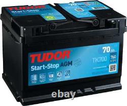 Tudor Start-Stop AGM Battery 70Ah/760A (TK700)