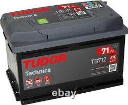 Tudor Technica Battery 71Ah/670A (TB712)