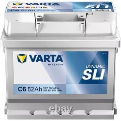 VARTA 52Ah/520A Car Battery for Renault Twingo I (C06)