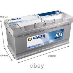VARTA Car Battery 110Ah/920A AUDI Q5 2.0 TDI quattro