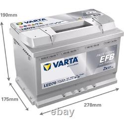 VARTA Car Battery 70Ah/760A