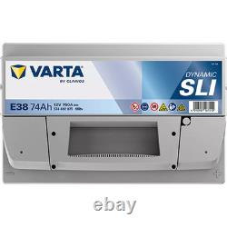 VARTA Car Battery 74Ah/750A RENAULT CLIO