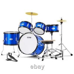VEVOR Beginner Kids Drum Set 5PCS 406 mm? With Blue Seat