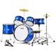 Vevor Beginner Kids Drum Set 5pcs 406 Mm? With Blue Seat