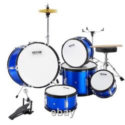 VEVOR Beginner Kids Drum Set 5PCS 406 mm? With Blue Seat