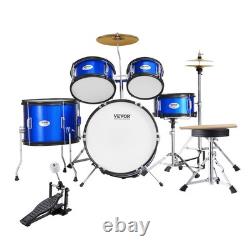 VEVOR Beginner Kids Drum Set 5PCS 406 mm? With Blue Seat