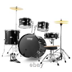 VEVOR Complete Adult Drum Set 5PCS 560 mm? Black Seat Stand