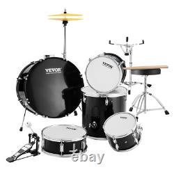 VEVOR Complete Adult Drum Set 5PCS 560 mm? Black Seat Stand