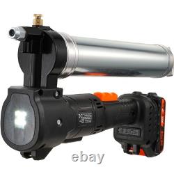 VEVOR Cordless Electric Grease Gun 20 V 2.0 Ah Battery 82.74 MPa Case