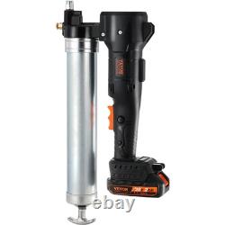 VEVOR Cordless Electric Grease Gun 20 V 2.0 Ah Battery 82.74 MPa Case