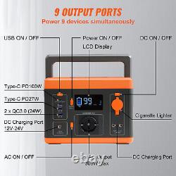 VEVOR Portable Electric Generator Lithium-ion Battery Power Station 296 Wh