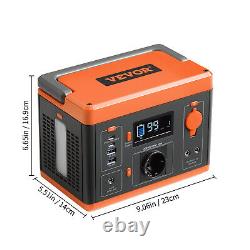 VEVOR Portable Electric Generator Lithium-ion Battery Power Station 296 Wh
