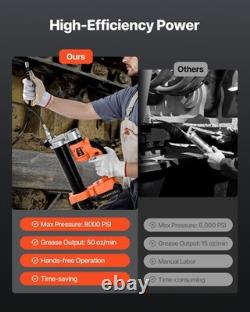 VEVOR Wireless Electric Grease Gun 20V 55 MPa with 2.0 Ah Battery VEVOR Wireless Electric Grease Gun 20V 55 MPa with 2.0 Ah Battery