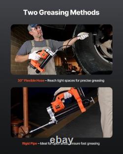 VEVOR Wireless Electric Grease Gun 20V 55 MPa with 2.0 Ah Battery
