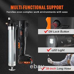 VEVOR Wireless Electric Grease Gun Battery 20 V 2.0 Ah 82.74 MPa Case