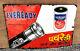 Vintage Enamel Sign Board Eveready Torche & Batterie National Carbon Product