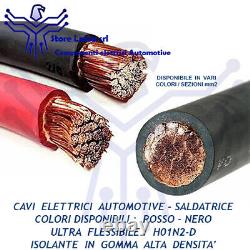 Wired Battery Cable Pair with Terminals for Auto, Motorcycle, Nautical, Photovoltaic, Audio