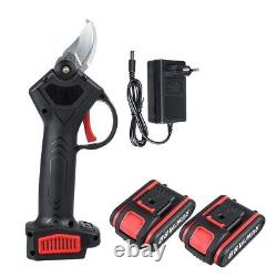 Wireless electric pruning shears with 2 new professional branch cutting batteries